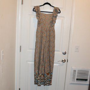 in Loom Jumpsuit Summer Women Large Floral